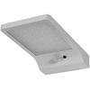 3W LED sieninis lauko šviestuvas DOOR, sidabro sp., 4000K, su saulės baterija ir judesio davikliu, IP44