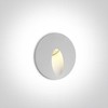 3W LED sieninis šviestuvas, baltas, 3000K, 68030/W/W