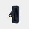 3W LED sieninis šviestuvas BOHEME, juodas, 3000K, A3826000N