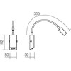 3W LED sieninis šviestuvas HELLO, matinės juodos sp., 3000K, 01-1194