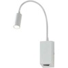 3W LED sieninis šviestuvas HELLO, matinės baltos sp., 3000K, 01-1193