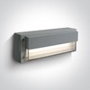 3W LED sieninis lauko šviestuvas, pilkas, 3000K, 67176/G/W