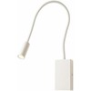 3W LED sieninis šviestuvas WALLIE, matinės baltos sp., 3000K, su USB jungtimi, 01-2754