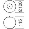 3W LED šviestuvo tarpinė dalis - detalė BILIA, chromo sp./balta, 3000K, IP44, LSD01-2604CH