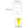 3x1,5W LED įleidžiamas į žemę lauko šviestuvas, plieno sp., 3000K, IP67, reguliuojamas šviesos kampas, 69074A/W