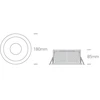 40W LED įleidžiamas vidaus/lauko šviestuvas, juodas, 3000/3500/4000K, IP65, 10140G/B/V