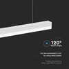 V-tac 40W LED linijinis šviestuvas, baltas, 6500K