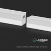 V-tac 40W LED linijinis šviestuvas, baltas, 6500K