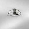 40W LED lubinis šviestuvas HADLEY, pilkas, CCT, su 11W ventiliatoriumi