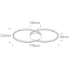 40W LED lubinis šviestuvas, juodas, 3000K, dimeriuojamas, 63154C/B/W