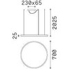 40W LED pakabinamas šviestuvas ORACLE SLIM, baltas, 4000K, dimeriuojamas, 342078
