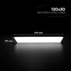 40W LED panelė, 120x30cm, balta, 6500K, CREE LED chip