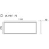 40W LED panelė NELIO, 30x120cm, balta, 4000K