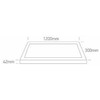 40W LED paviršinė panelė, balta, 120x30cm, CCT, 62140BRU/W/V