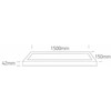 40W LED paviršinė panelė, balta, 150x15cm, CCT, 62150BFU/W/V