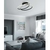 41W LED paviršinis lubinis šviestuvas MILY, juodas, 3000K, 4301501