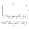 42,7W LED pakabinamas šviestuvas SINCLAIR, juodas, 3000K, dimeriuojamas, 01-3246