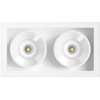 4,2W LED įleidžiamas šviestuvas Juodas FOSTER REC 2, baltas, 3000K