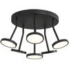 42W LED lubinis šviestuvas CORVUS, juodas, 3000K, dimeriuojamas, P3945000NDP
