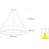 42W LED pakabinamas šviestuvas, antracito sp., 2700/3000/4000K, 62142NB/AN/V