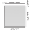 Ledvance 43W 60x60 panelė BIOLUX HCL, 2700-6500K, CRI90