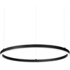 Ideal Lux Pakabinamas šviestuvas Oracle Slim Sp D090 Round 3000K Dali Bk