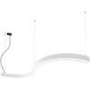 44W LED pakabinamas šviestuvas SEMI S, baltas, 4000K, 1500mm, dimeriuojamas, 3921-0015-4-W-D4