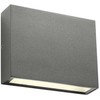4,4W LED sieninis lauko šviestuvas KAMAL, tamsiai pilkas, 3000K, IP54, šviečia į viršų ir į apačią, 90376