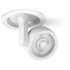 4,5W įleidžiamas šviestuvas SIX XS RECESSED, baltas, 3000K, 34°, su maitinimo šaltiniu