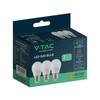 V-tac 4,5W LED lemputė, G45, E27, 6500K, 3vnt. pakuotėje
