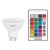 Osram 4,5W LED lemputė RETROFIT RGBW su nuotolinio valdymo pulteliu, 2700K, GU10, dimeriuojama