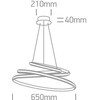 45W LED pakabinamas šviestuvas, baltas, 3000K, 63046A/W