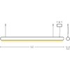 45W LED pakabinamas šviestuvas, bronzos sp., 3000K, 22207