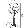45W pastatomas ventiliatorius VIENTO, juodas
