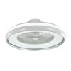 45W ventiliatorius su dimeriuojamu 35W LED šviestuvu, baltos/pilkos sp., 3 greičių