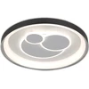 46W LED lubinis šviestuvas FLORINA, juodos/baltos sp., 3000/4000/6500K, dimeriuojamas