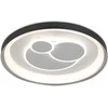 46W LED lubinis šviestuvas FLORINA, juodos/baltos sp., 3000/4000/6500K, dimeriuojamas