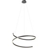 46W LED pakabinamas šviestuvas SCROLL, juodas, 3000/4000/6000K, dimeriuojamas, 01-4018