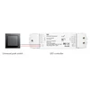 Bikuvalt 480W 4 kanalų vienspalvių/RGB/RGBW/CCT LED juostų valdiklis LUXSONN, 4CH*5A, PUSH-DIM