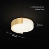 48W LED lubinis šviestuvas, aukso sp., 3000/4000/6000K, dimeriuojamas
