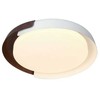 48W LED lubinis šviestuvas, baltos/medžio sp., 3000/4000/6000K, dimeriuojamas
