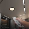 48W LED lubinis šviestuvas, juodos/medžio sp., 3000/4000/6000K, dimeriuojamas