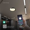 48W LED lubinis šviestuvas, juodos/pilkos sp., 3000/4000/6000K, dimeriuojamas