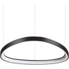 Ideal Lux 47W LED pakabinamas šviestuvas GEMINI, juodas, 3000K, dimeriuojamas, 304694