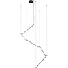 48W LED pakabinamas šviestuvas STICK, juodas, 3000K, dimeriuojamas, 01-2801