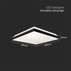 Lubinis šviestuvas V-tac 48W LED paviršinis šviestuvas, juodas, 4000K, dimeriuojamas