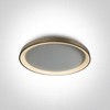 Lubinis šviestuvas 48W LED plafonas, šlifuoto aukso sp. korpusu, 3000K, 62148L/BGL/W