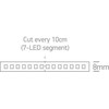 4,8W/m LED juosta, 6000K, 5m ritė, 7820/D