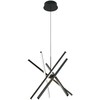 49W LED pakabinamas šviestuvas RAY, juodas, 3000/4000/6000K, dimeriuojamas, 4301300