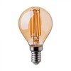 V-tac 4W LED filamentinė lemputė, E14, P45, gintaro sp., 2200K